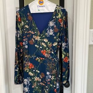 Gianni bini floral wrap dress